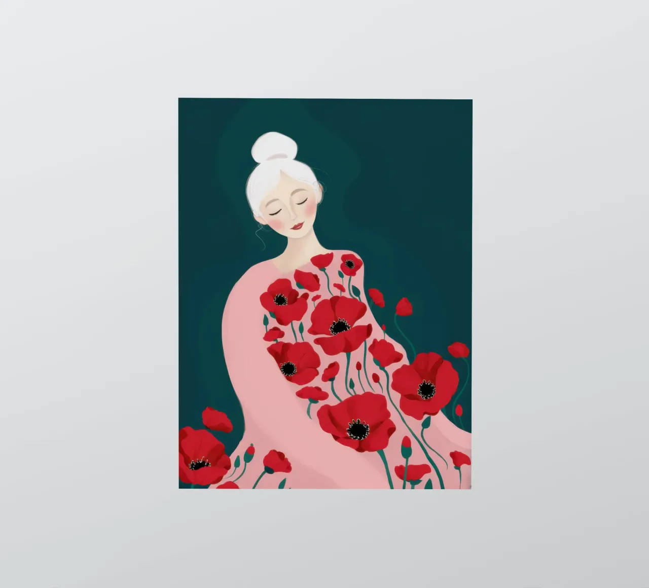 Ivory Poppy Dream sticker by Giant Foxs