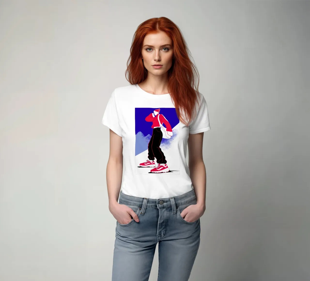 Ballando per strada t-shirt da Flock Reverie