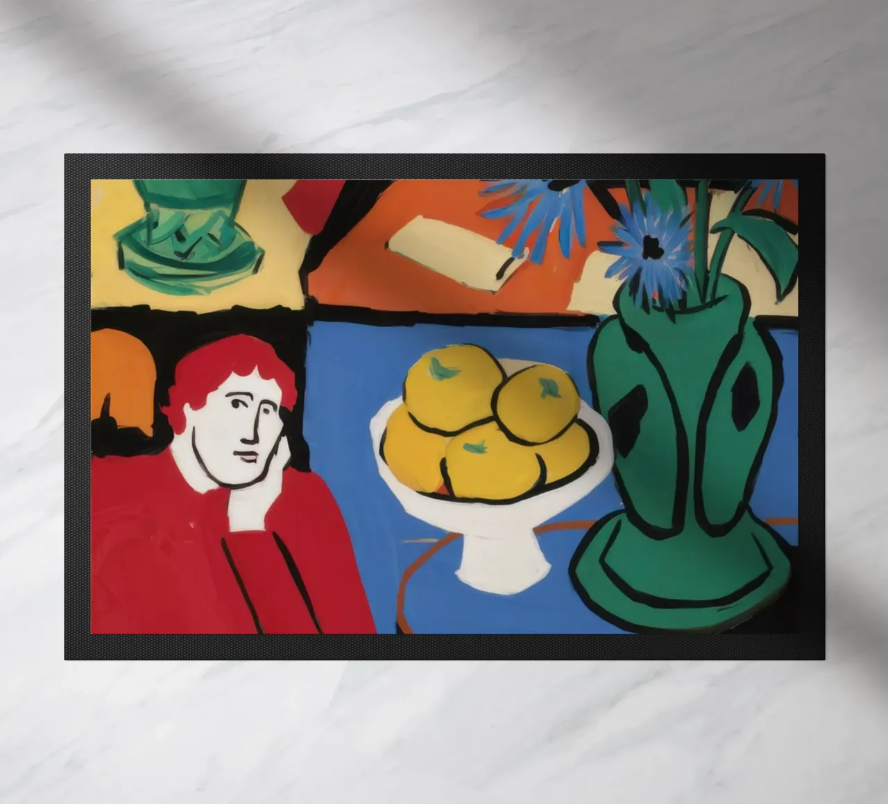 Cubist Abundant Table doormat by Prism Ritual