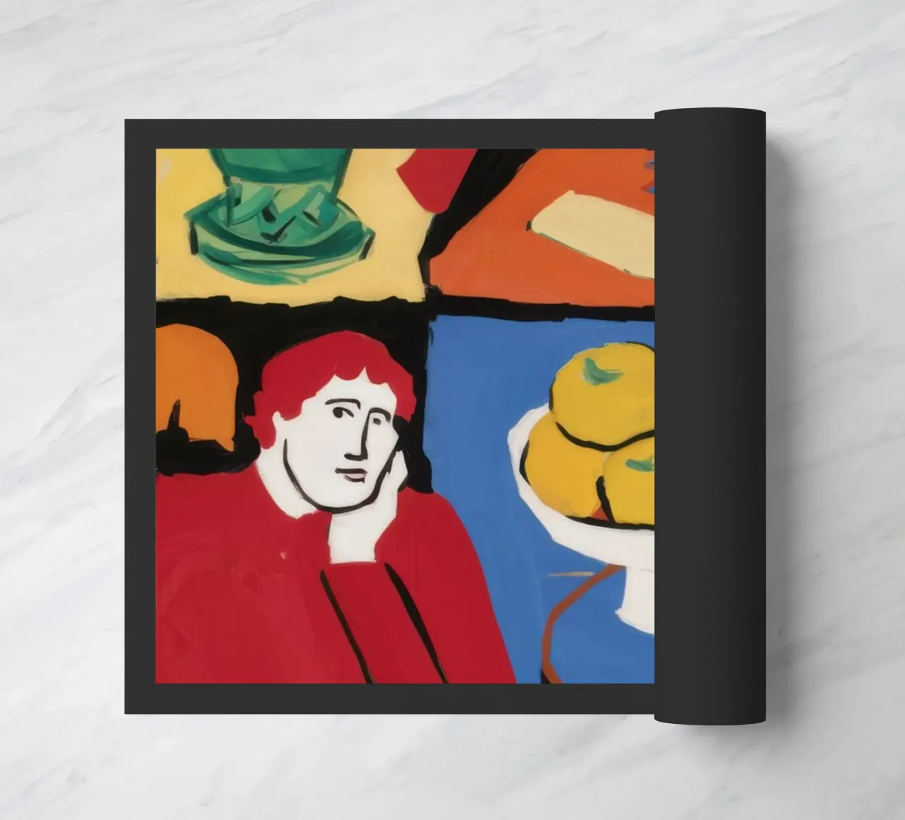 Cubist Abundant Table doormat by Prism Ritual