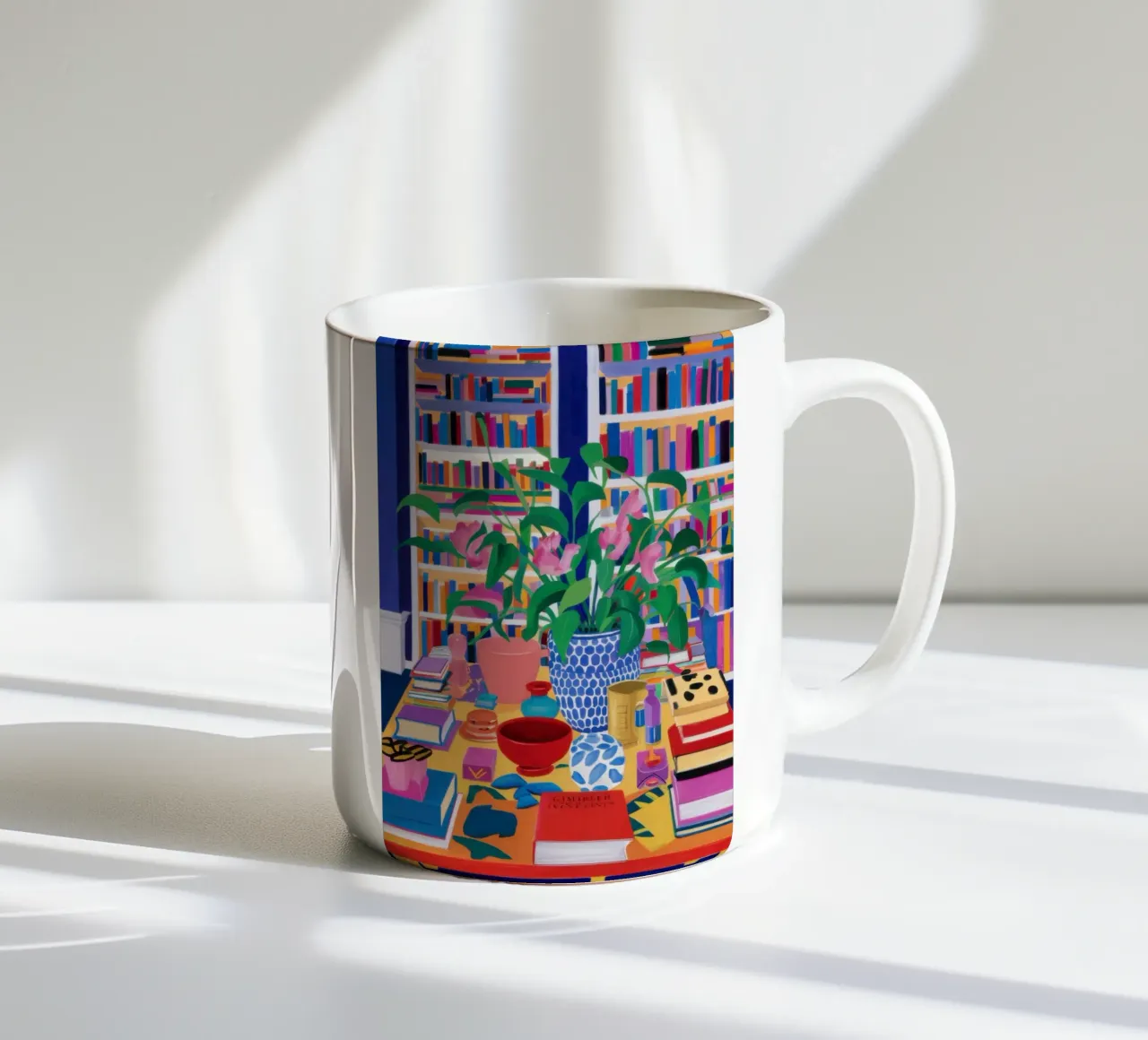 Sanctuary of Stories ceramic mug by Ink Pulse