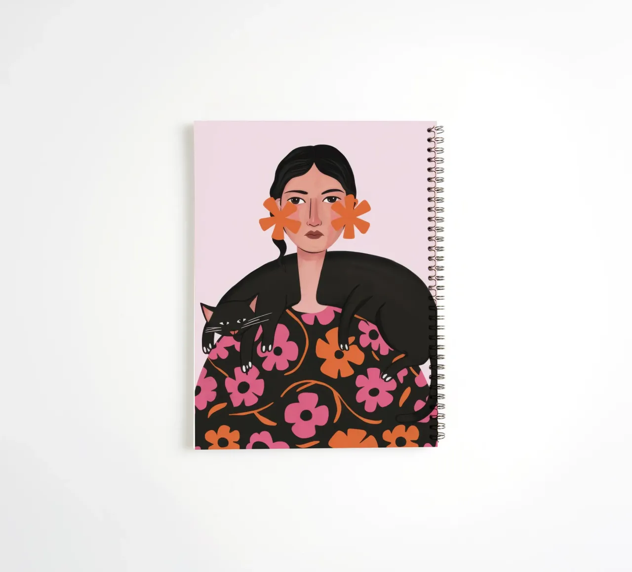 Her Floral Familiar spiral notebook by Mythy Brush