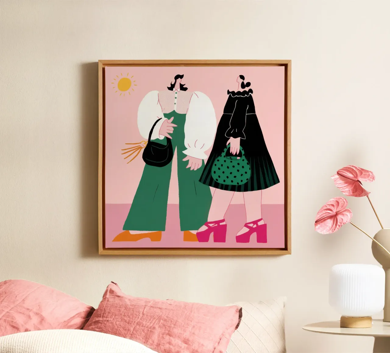 Chic Summer Stroll canvas by Prism Ritual