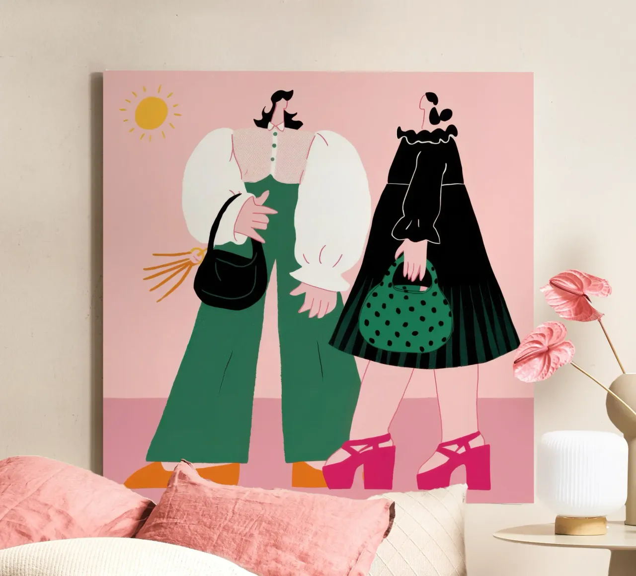 Chic Summer Stroll canvas by Prism Ritual