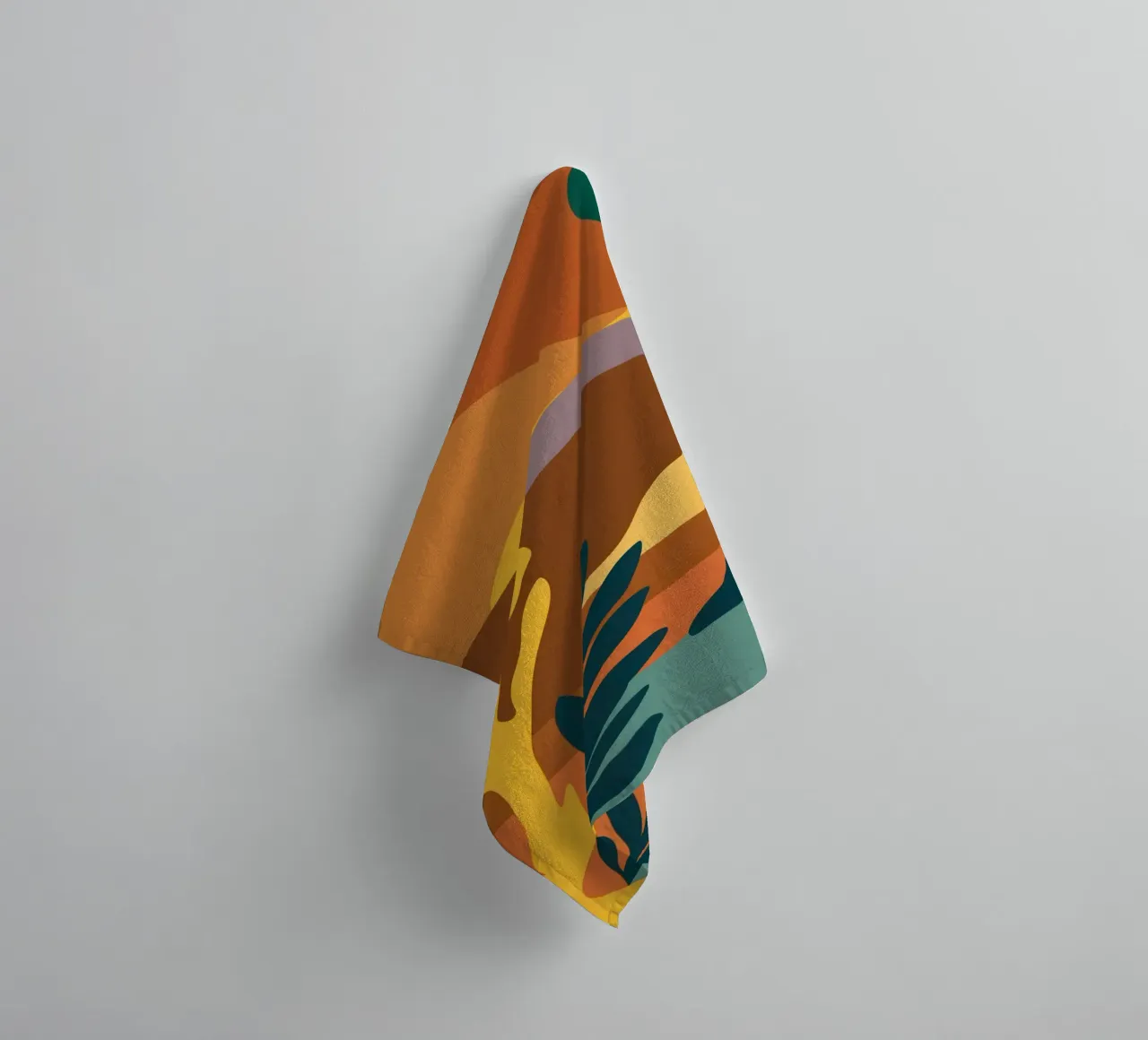 Abstract Desert Horizon towel by Ink Pulse