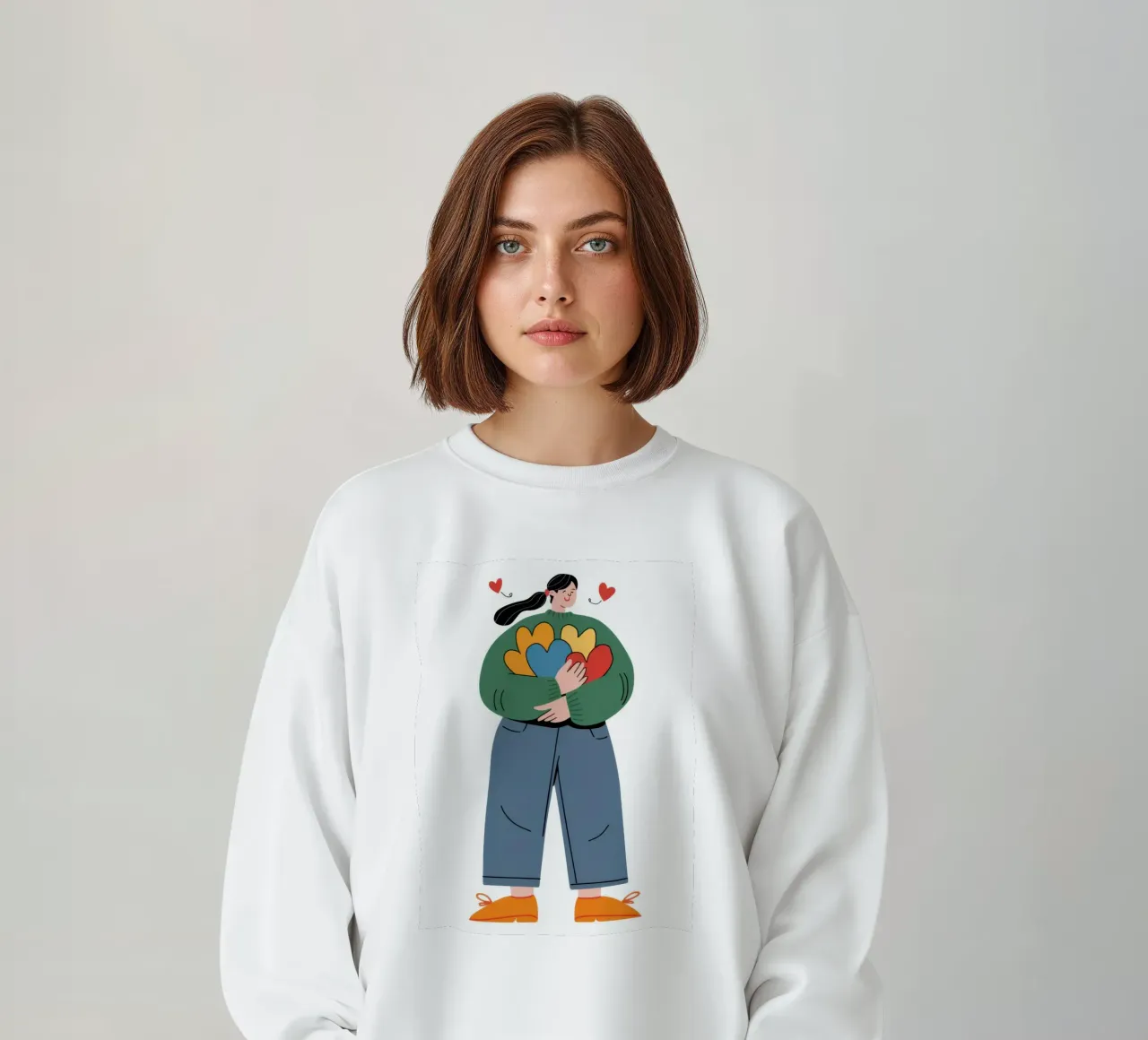 Regalo floreale di cuore felpa da Giant Foxs
