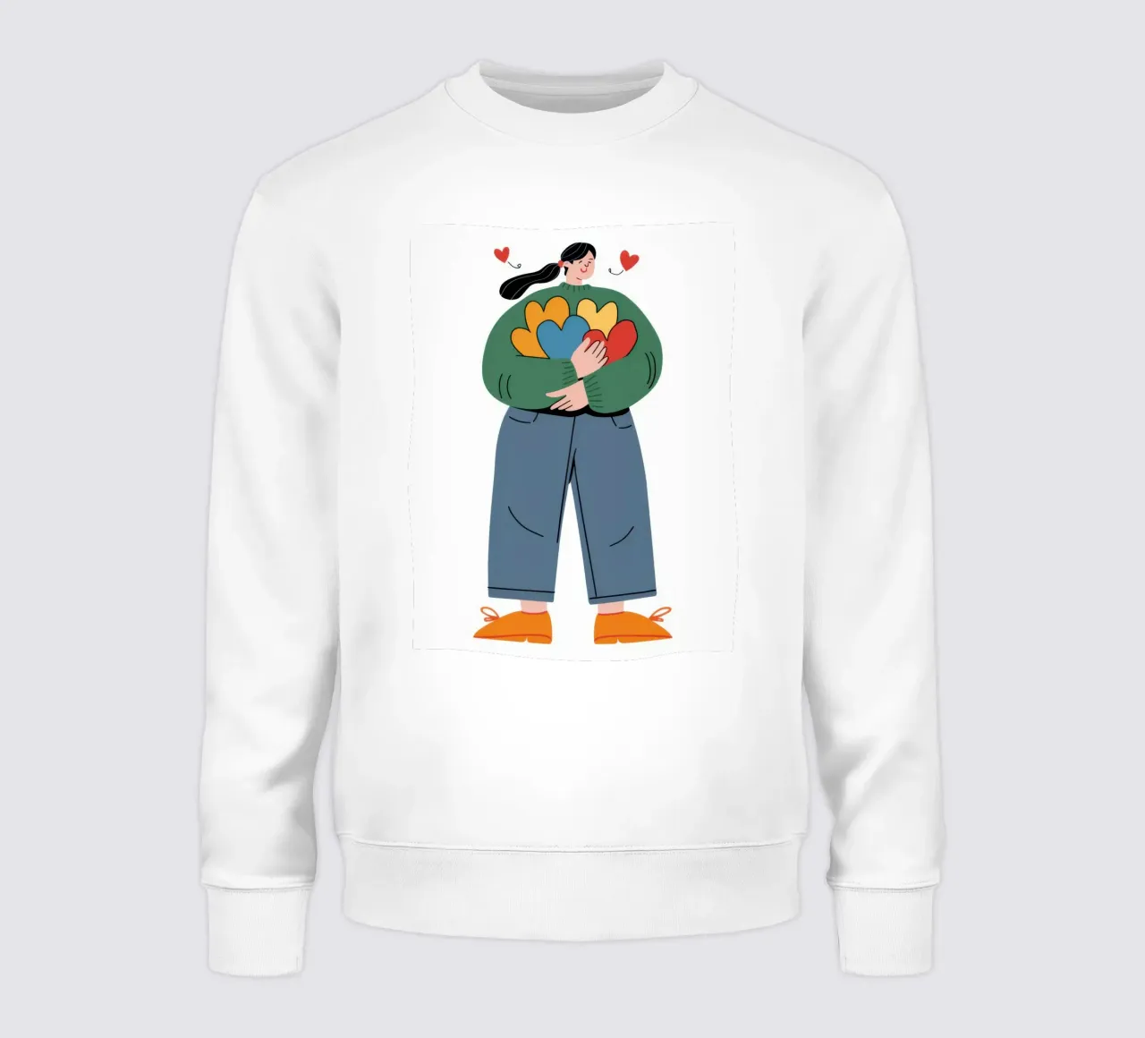 Regalo floreale di cuore felpa da Giant Foxs
