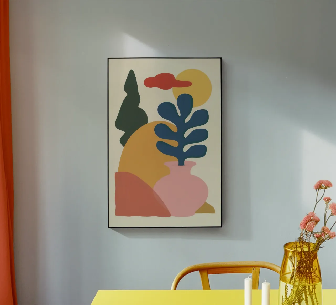 Aarden Blad Balans acryl van Prism Ritual