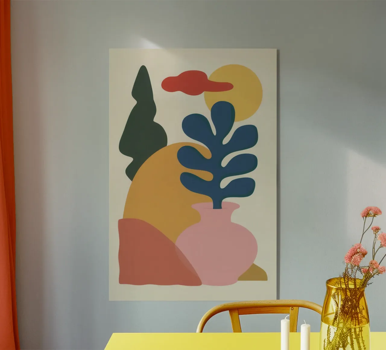 Aarden Blad Balans acryl van Prism Ritual
