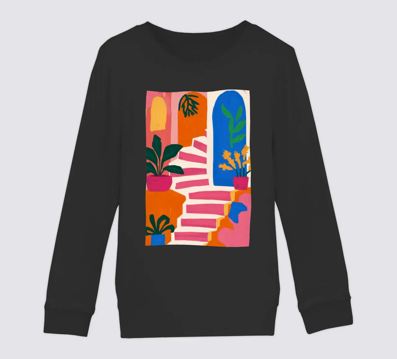 Scala per un paradiso verde felpa bambino da Ink Pulse