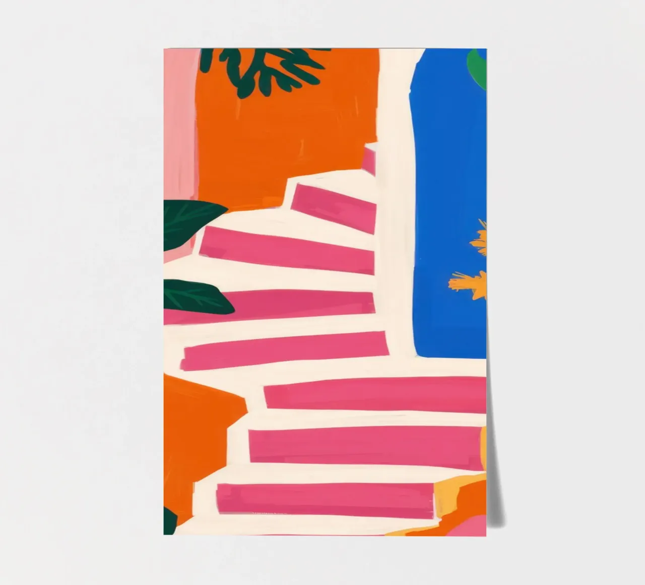 Scala per un paradiso verde foglio adesivo da Ink Pulse