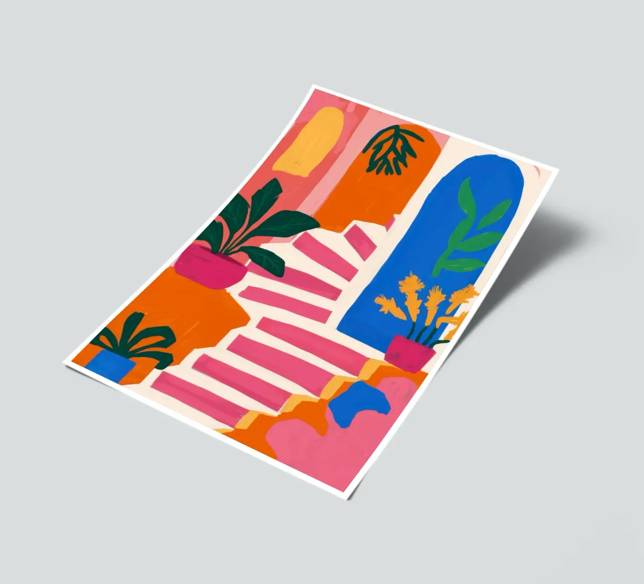 Scala per un paradiso verde foglio adesivo da Ink Pulse