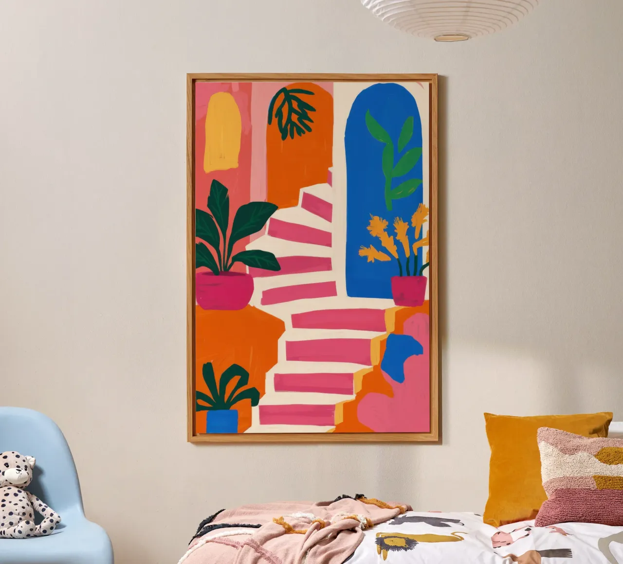 Scala per un paradiso verde alluminio dibond da Ink Pulse