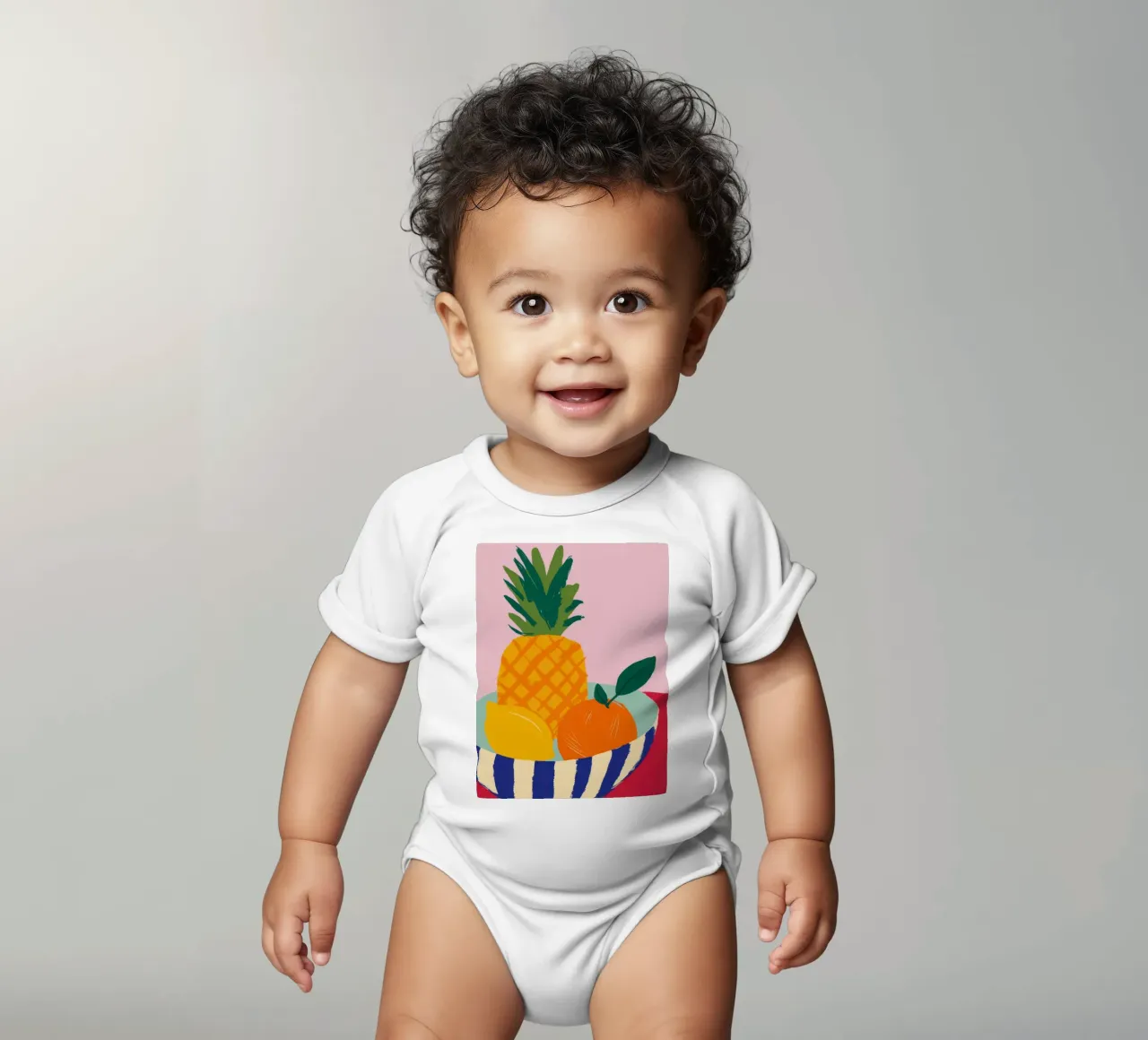 Armonia di frutta tropicale body neonato maniche corte da Giant Foxs