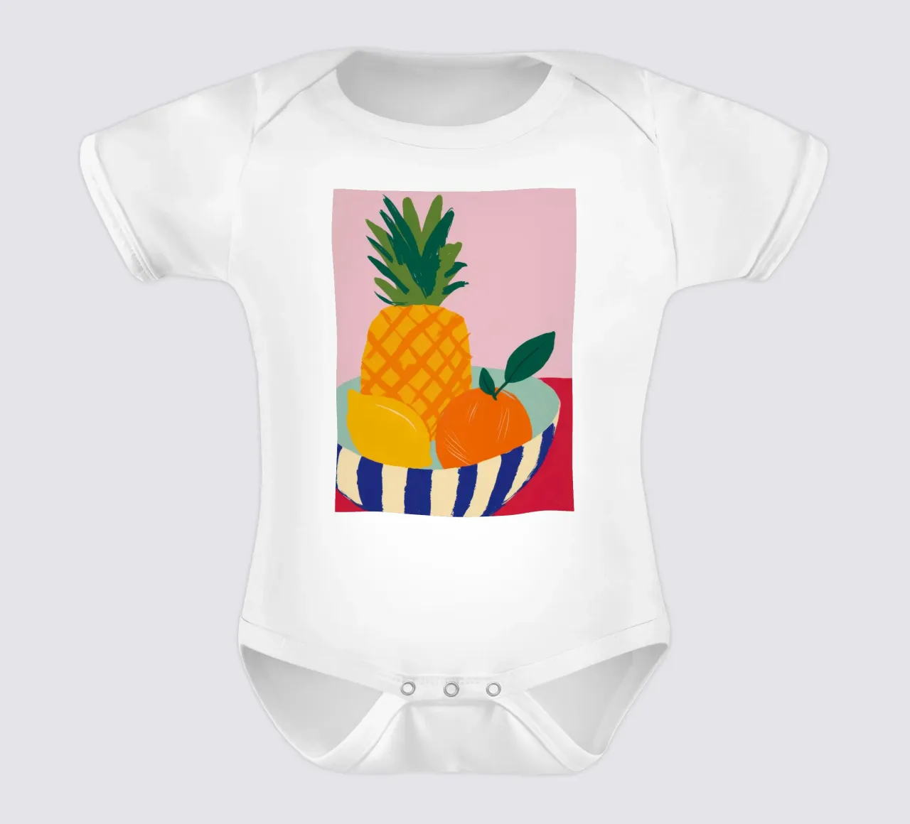 Armonia di frutta tropicale body neonato maniche corte da Giant Foxs