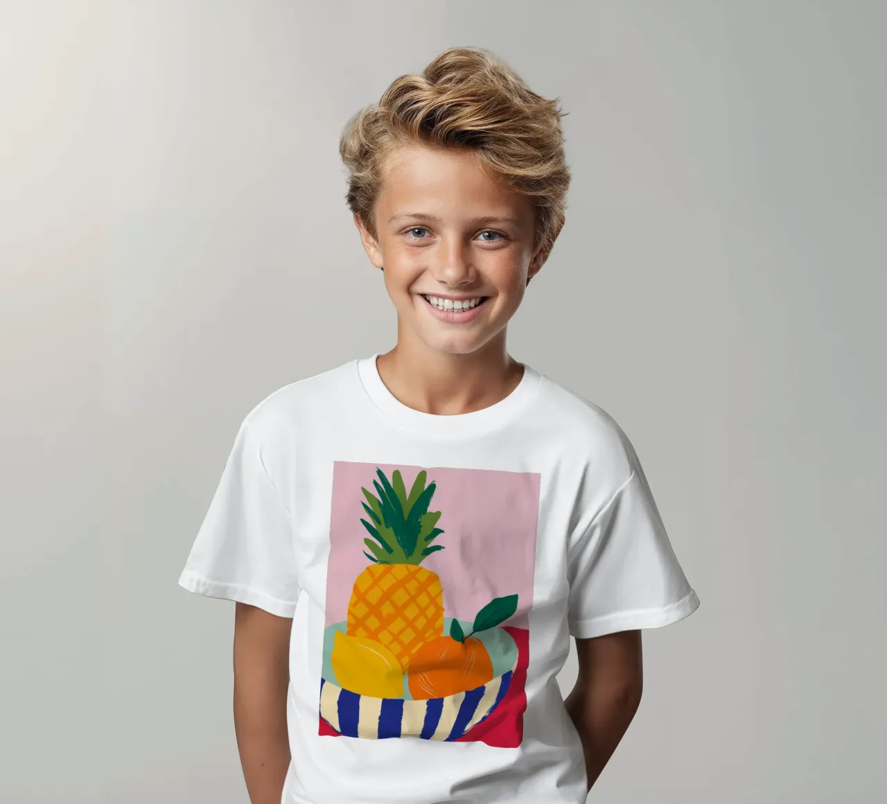 Tropische Früchte Harmonie Kinder T-Shirt von Giant Foxs
