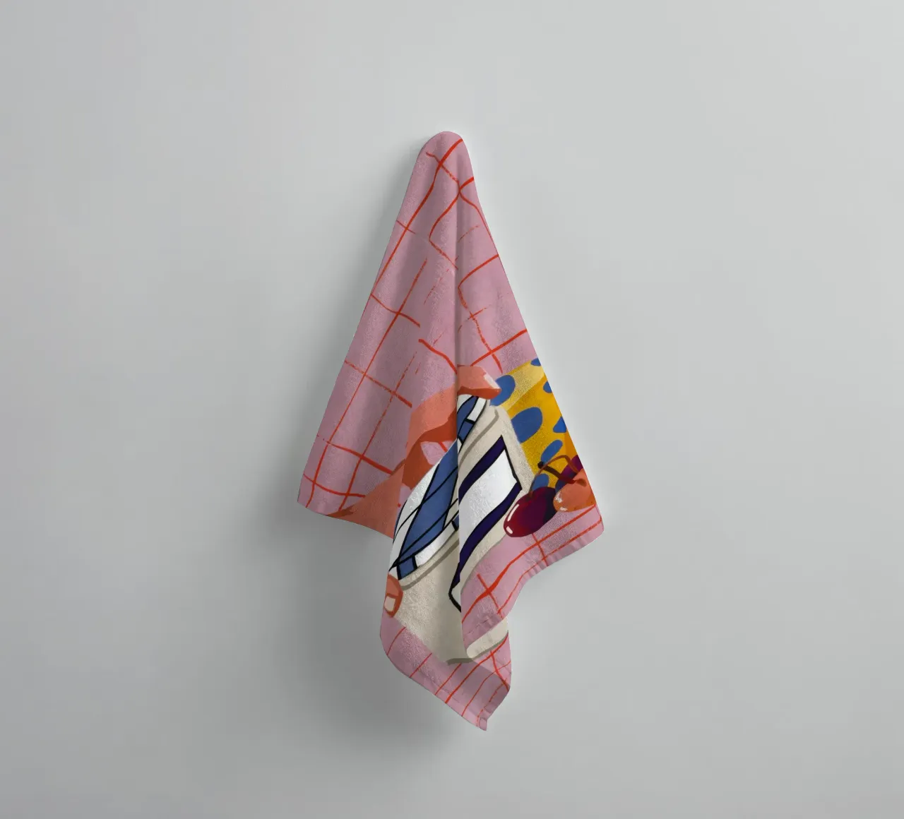 Spreading Jam on Toast towel by Flock Reverie