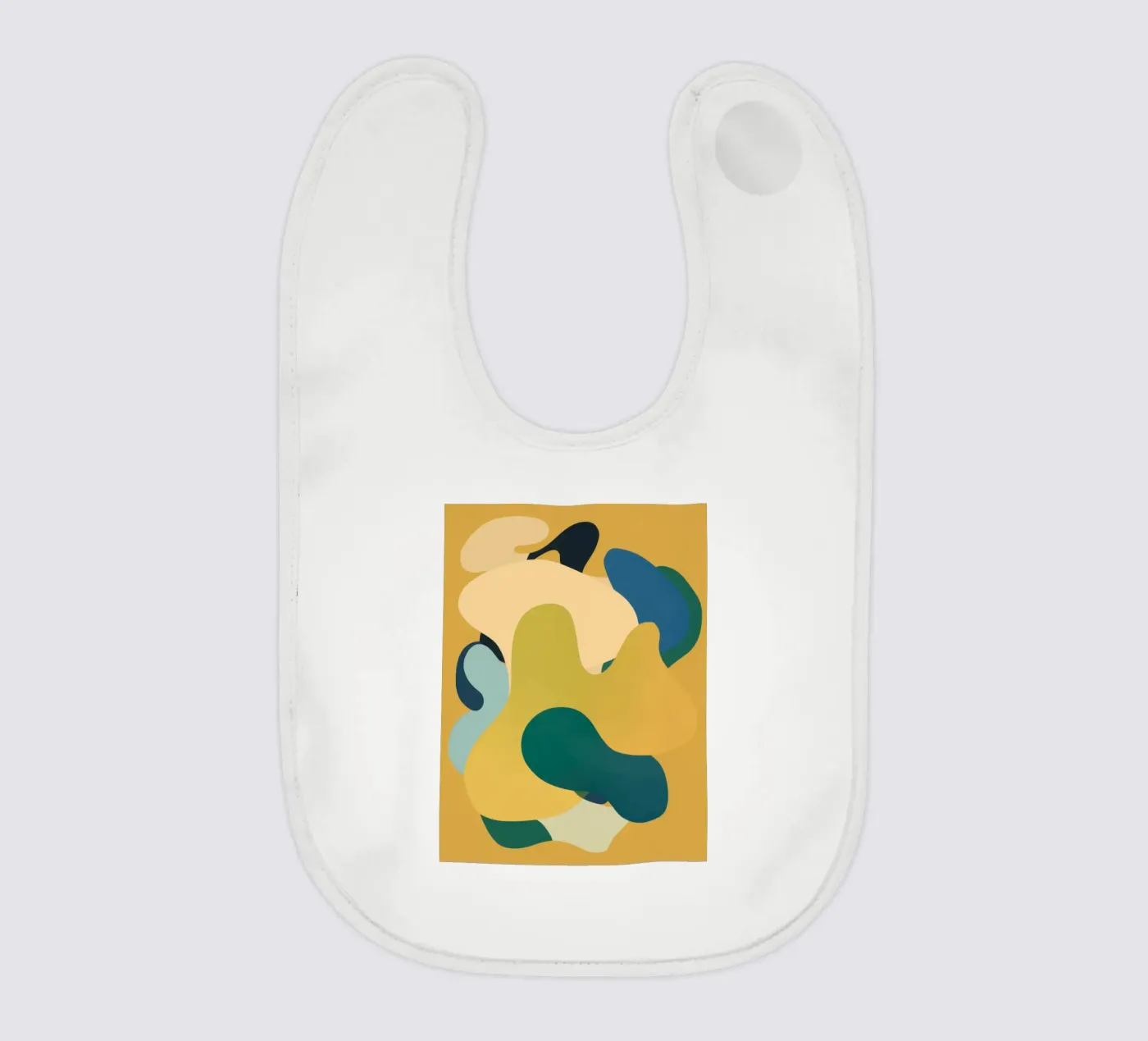 Mellow Liquid Forms baby bib by Ink Pulse