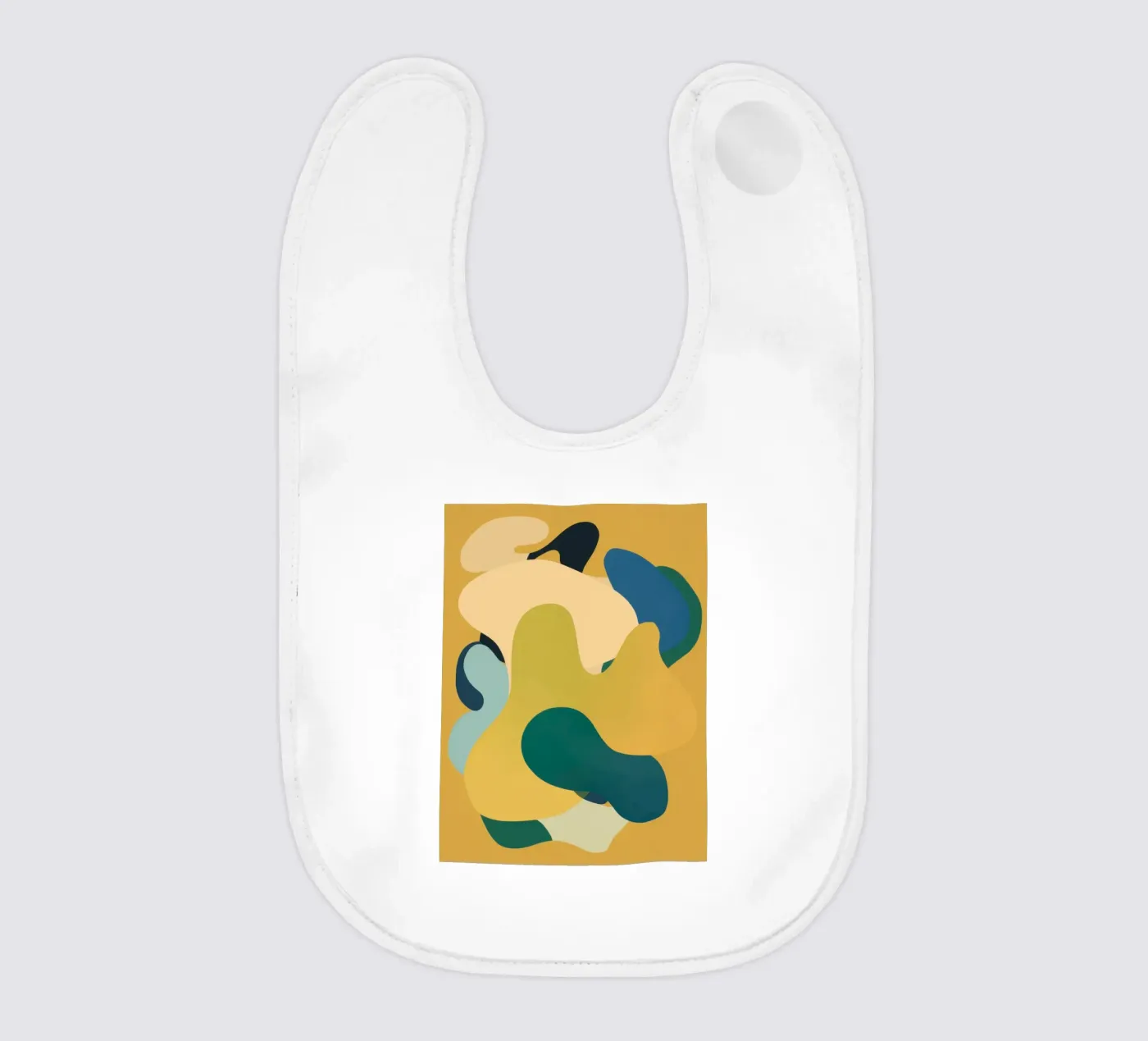 Mellow Liquid Forms baby bib by Ink Pulse