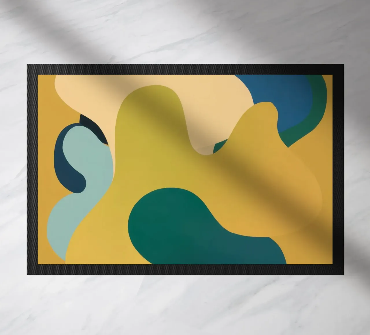 Mellow Liquid Forms doormat by Ink Pulse