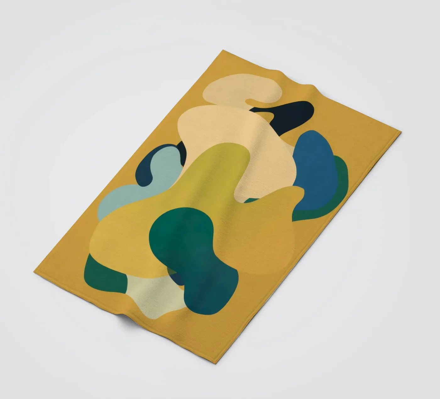Mellow Liquid Forms fleece blanket by Ink Pulse