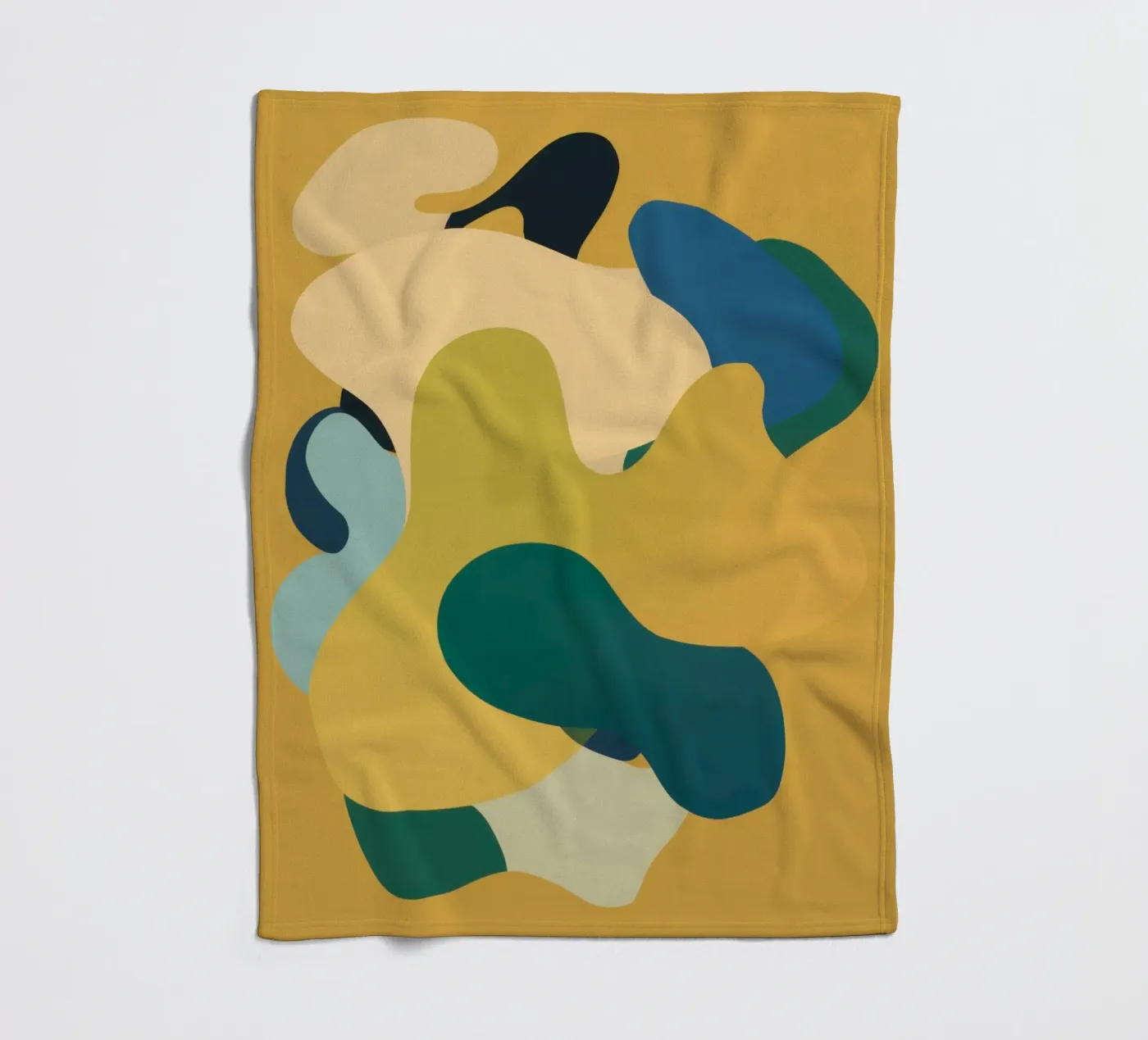 Mellow Liquid Forms fleece blanket by Ink Pulse