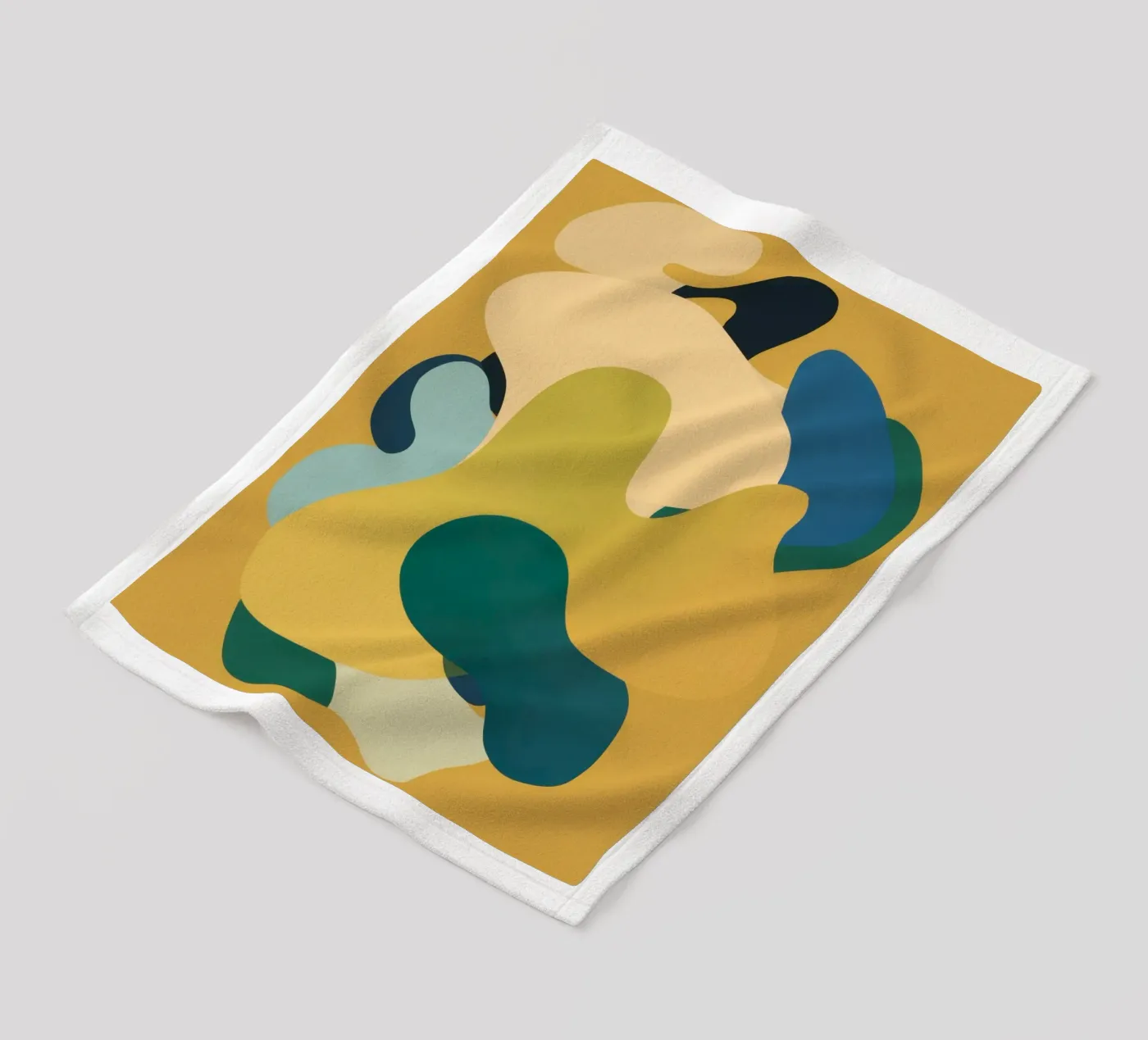 Mellow Liquid Forms fleece blanket by Ink Pulse