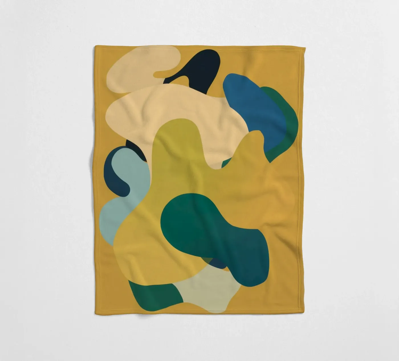 Mellow Liquid Forms fleece blanket by Ink Pulse