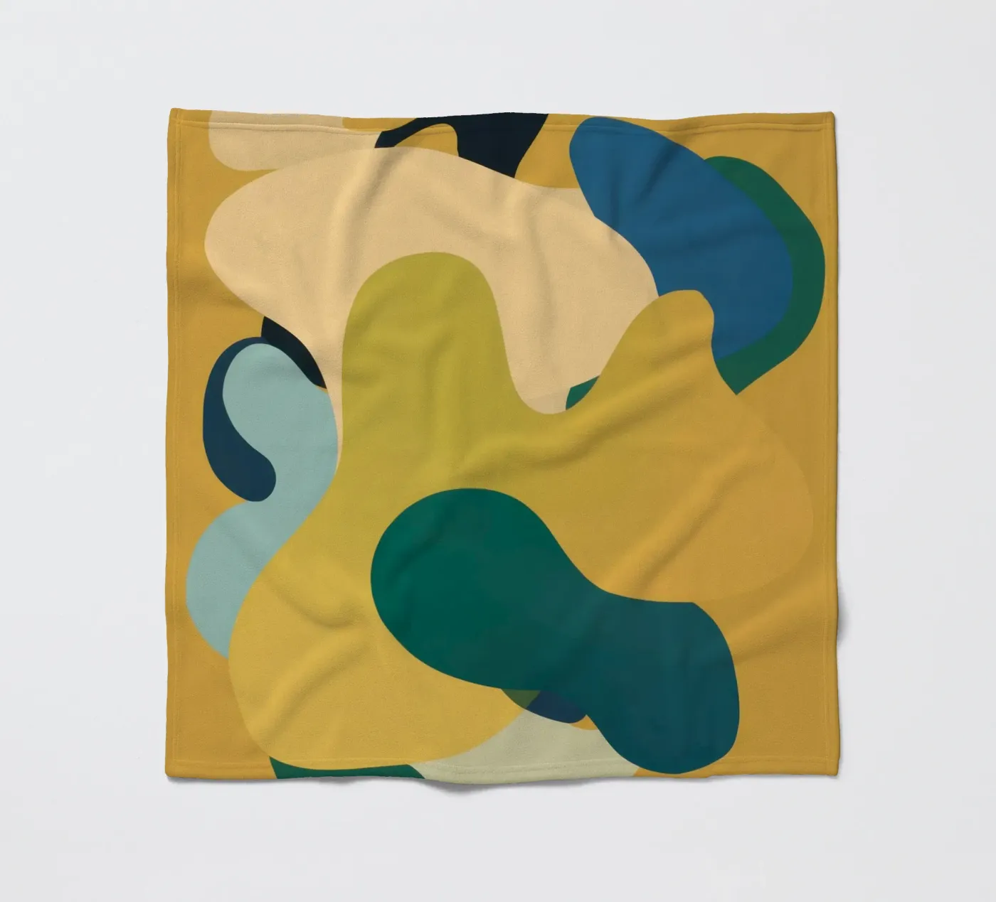 Mellow Liquid Forms fleece blanket by Ink Pulse