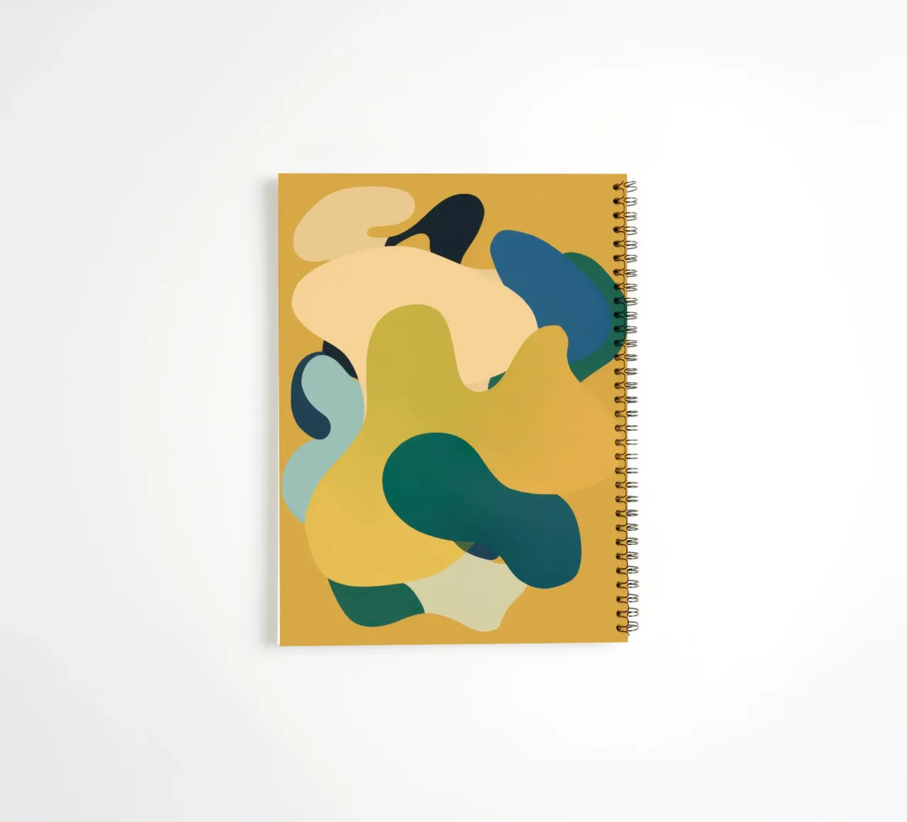 Mellow Liquid Forms spiral notebook by Ink Pulse