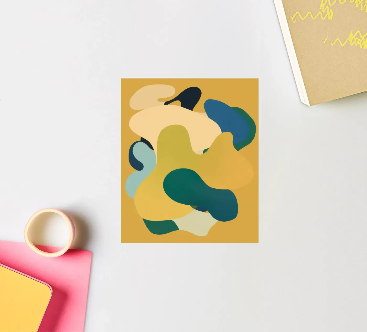 Mellow Vloeibare Vormen sticker van Ink Pulse