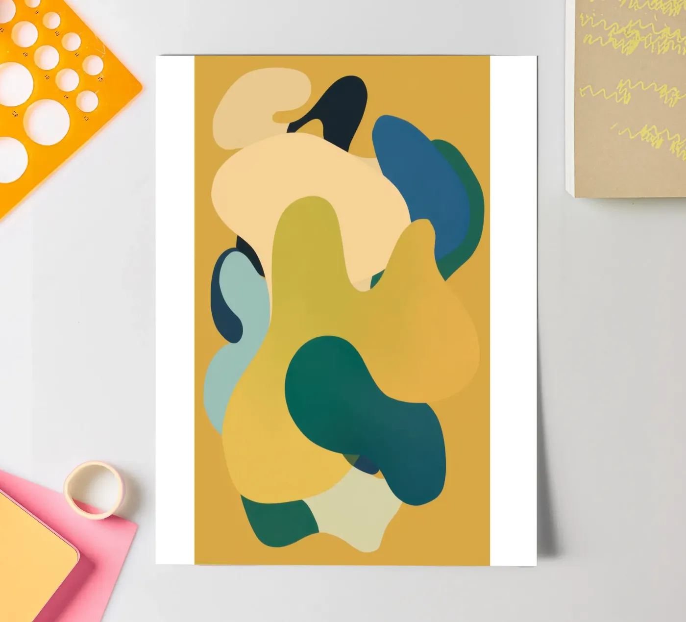 Mellow Liquid Forms sticker sheet by Ink Pulse