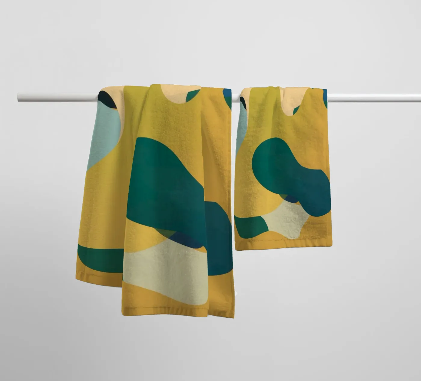 Mellow Vloeibare Vormen badhanddoek van Ink Pulse