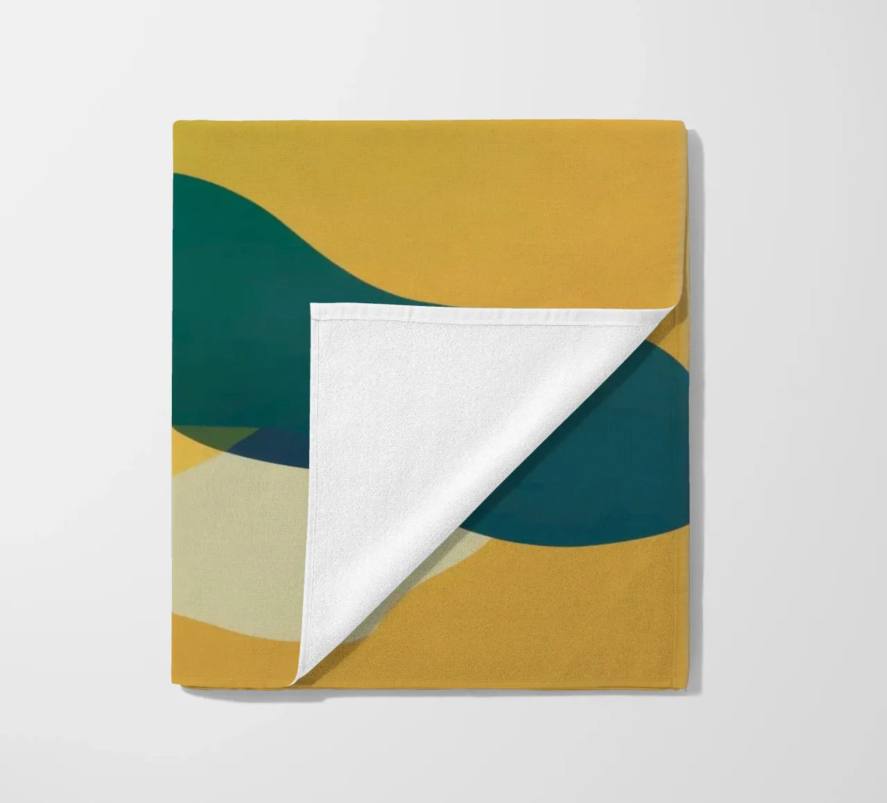 Mellow Liquid Forms beach towel by Ink Pulse