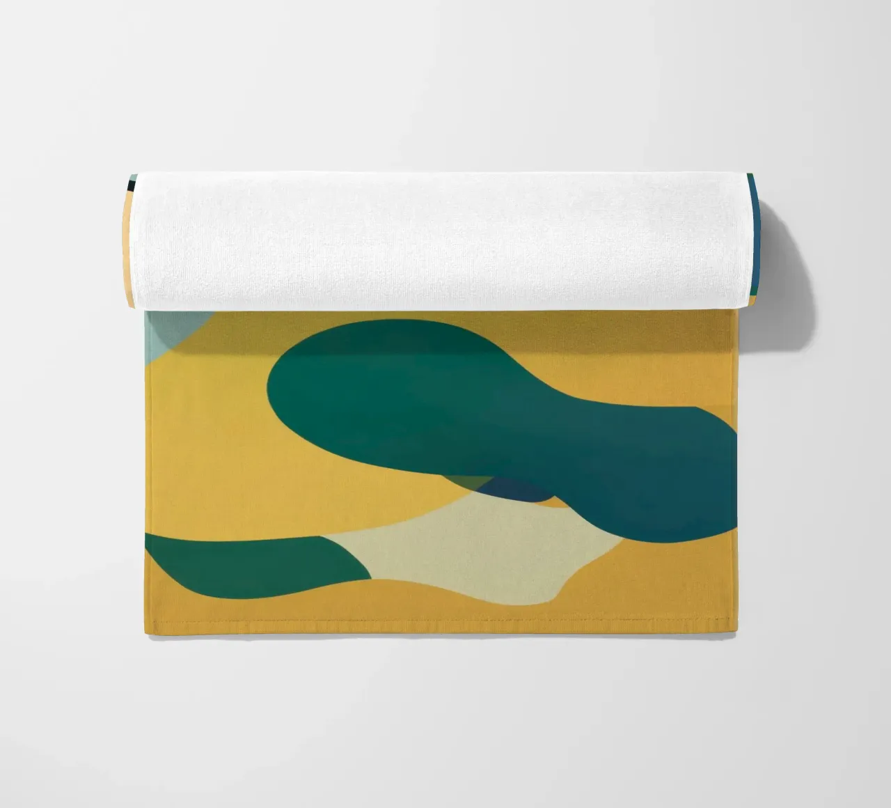 Mellow Liquid Forms beach towel by Ink Pulse