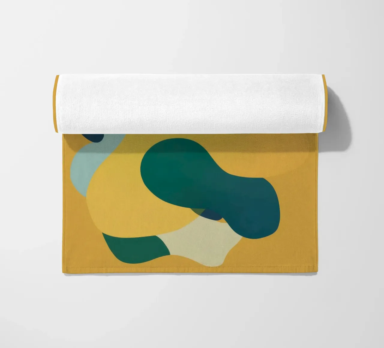 Mellow Liquid Forms beach towel by Ink Pulse