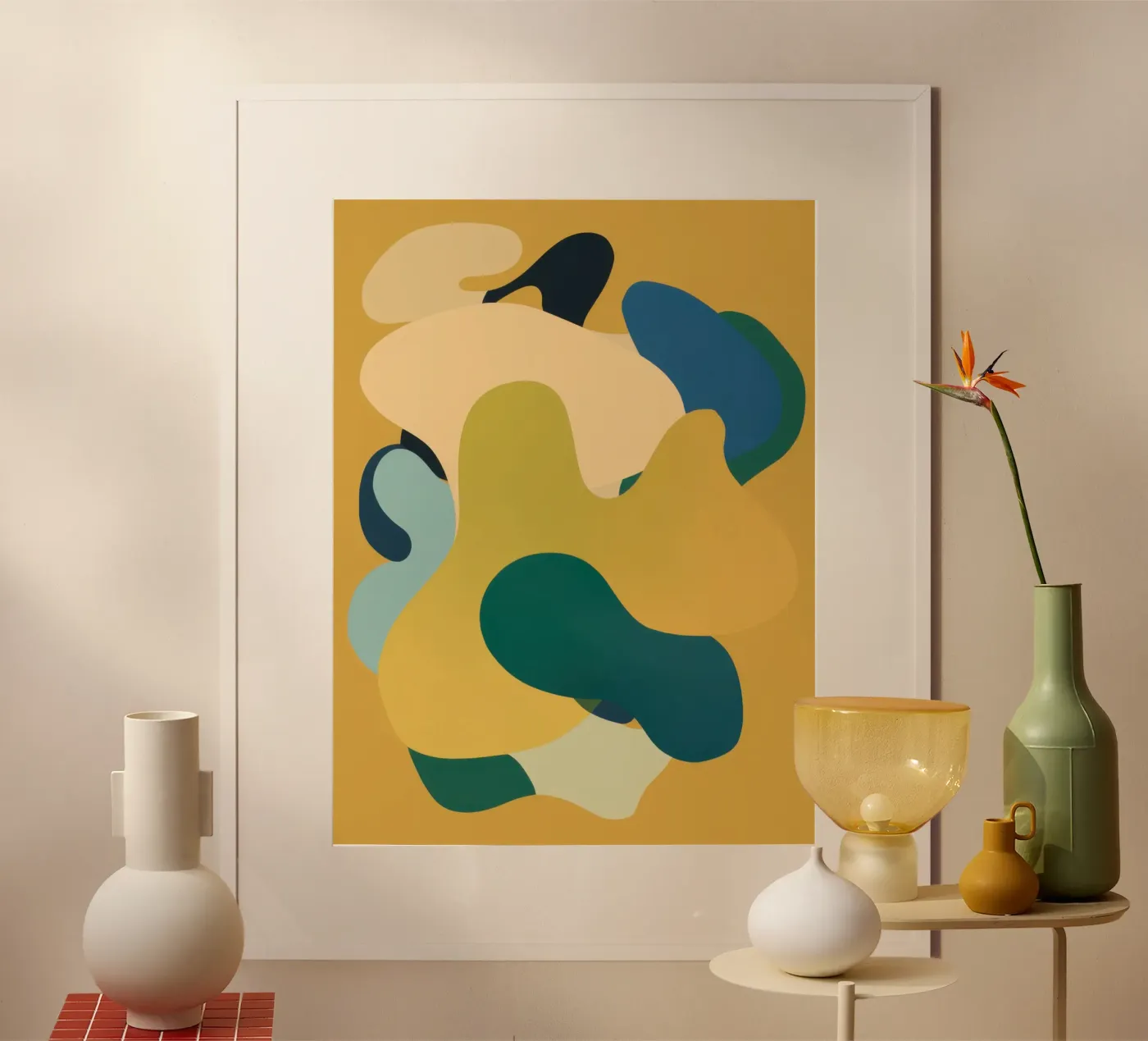 Mellow Vloeibare Vormen poster van Ink Pulse