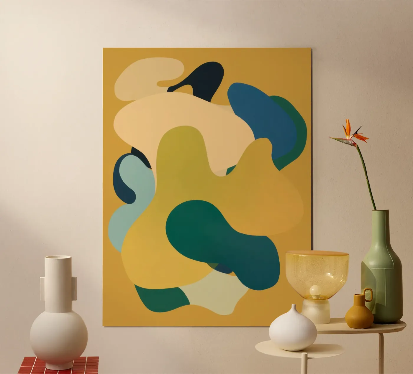 Mellow Vloeibare Vormen poster van Ink Pulse