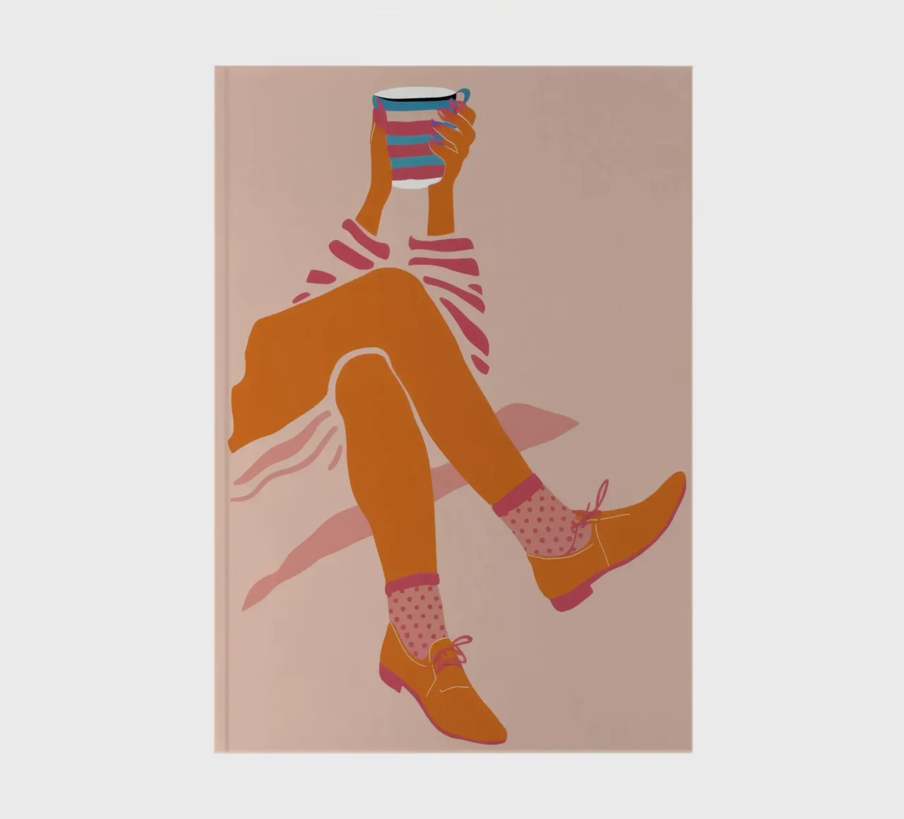 Striped Sock Leisure notebook by Prism Ritual