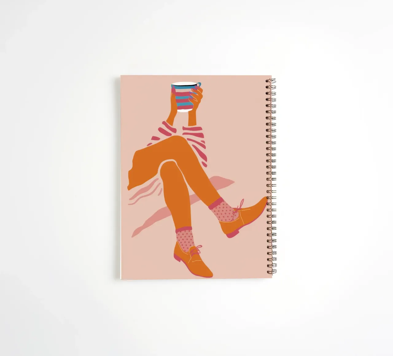 Striped Sock Leisure spiral notebook by Prism Ritual