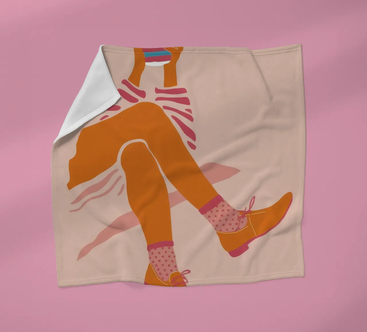 Calzino a righe per il tempo libero coperta in pile da Prism Ritual
