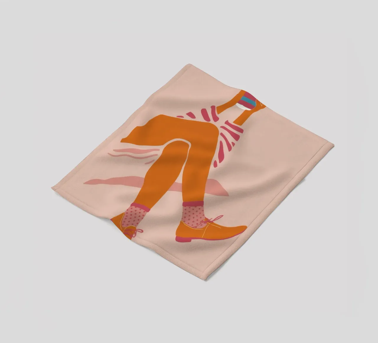 Calzino a righe per il tempo libero coperta in pile da Prism Ritual
