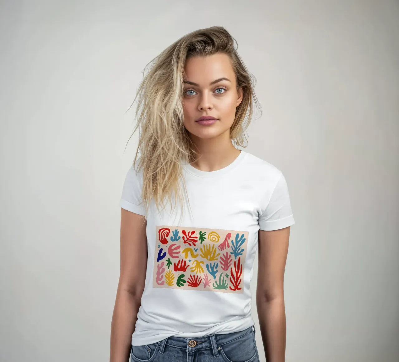 Maraoui Vreugdevolle dans dames t-shirt getailleerd van Prism Ritual
