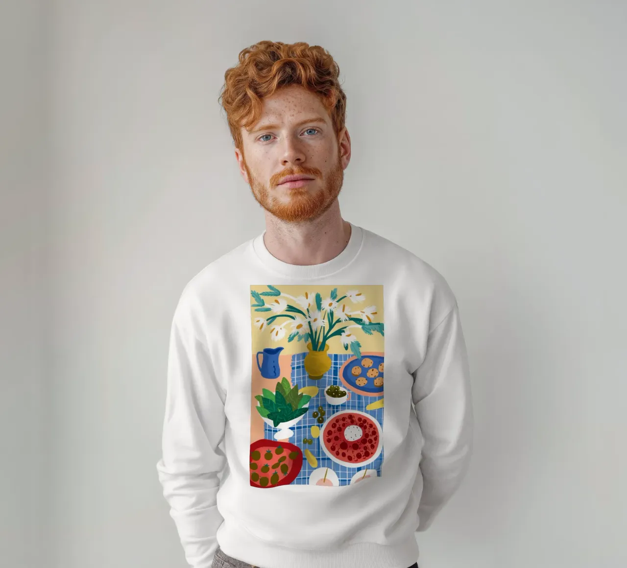 Eclectic Table of Joy sweatshirt by Flock Reverie