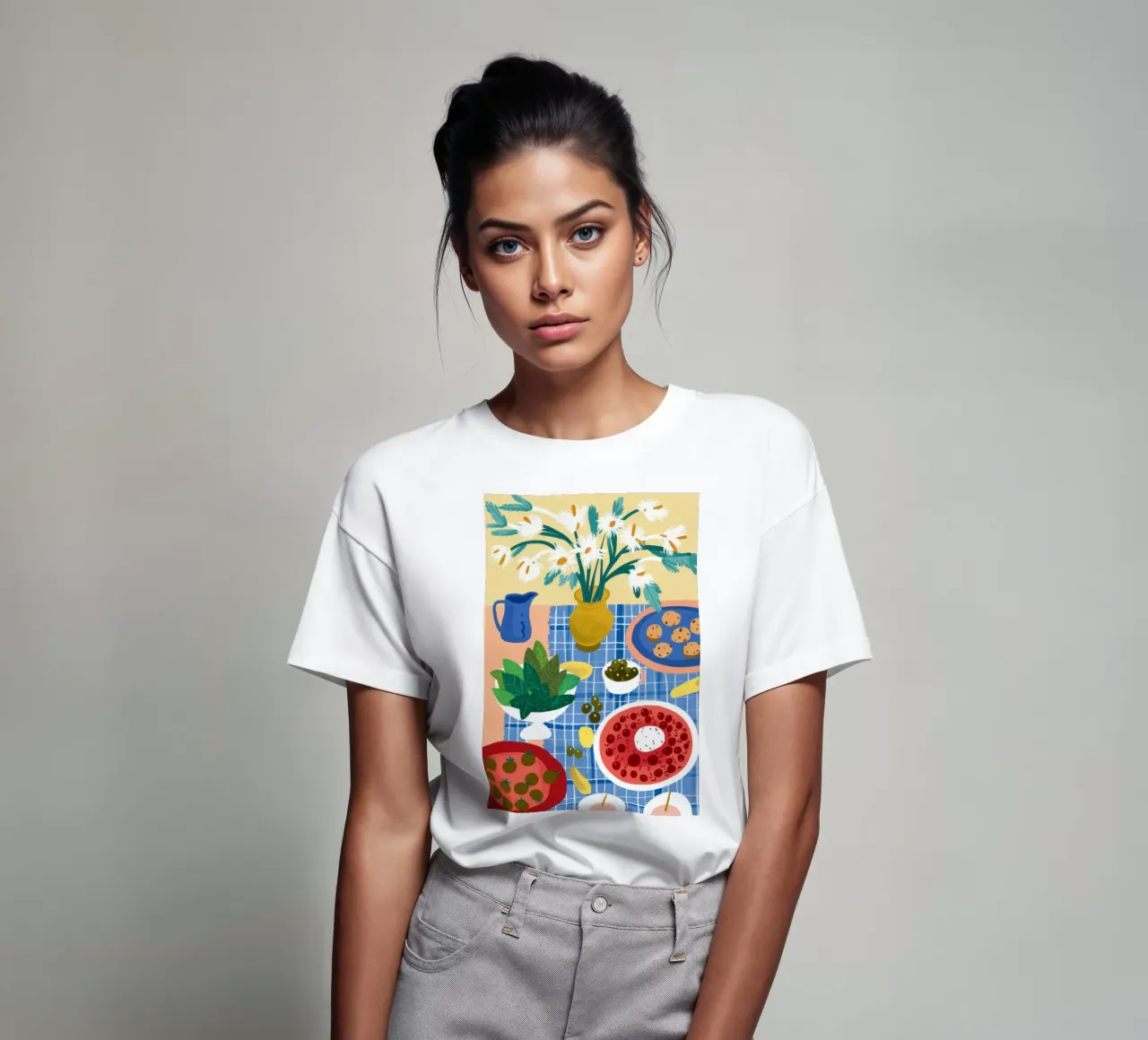Eclectic Table of Joy t-shirt by Flock Reverie