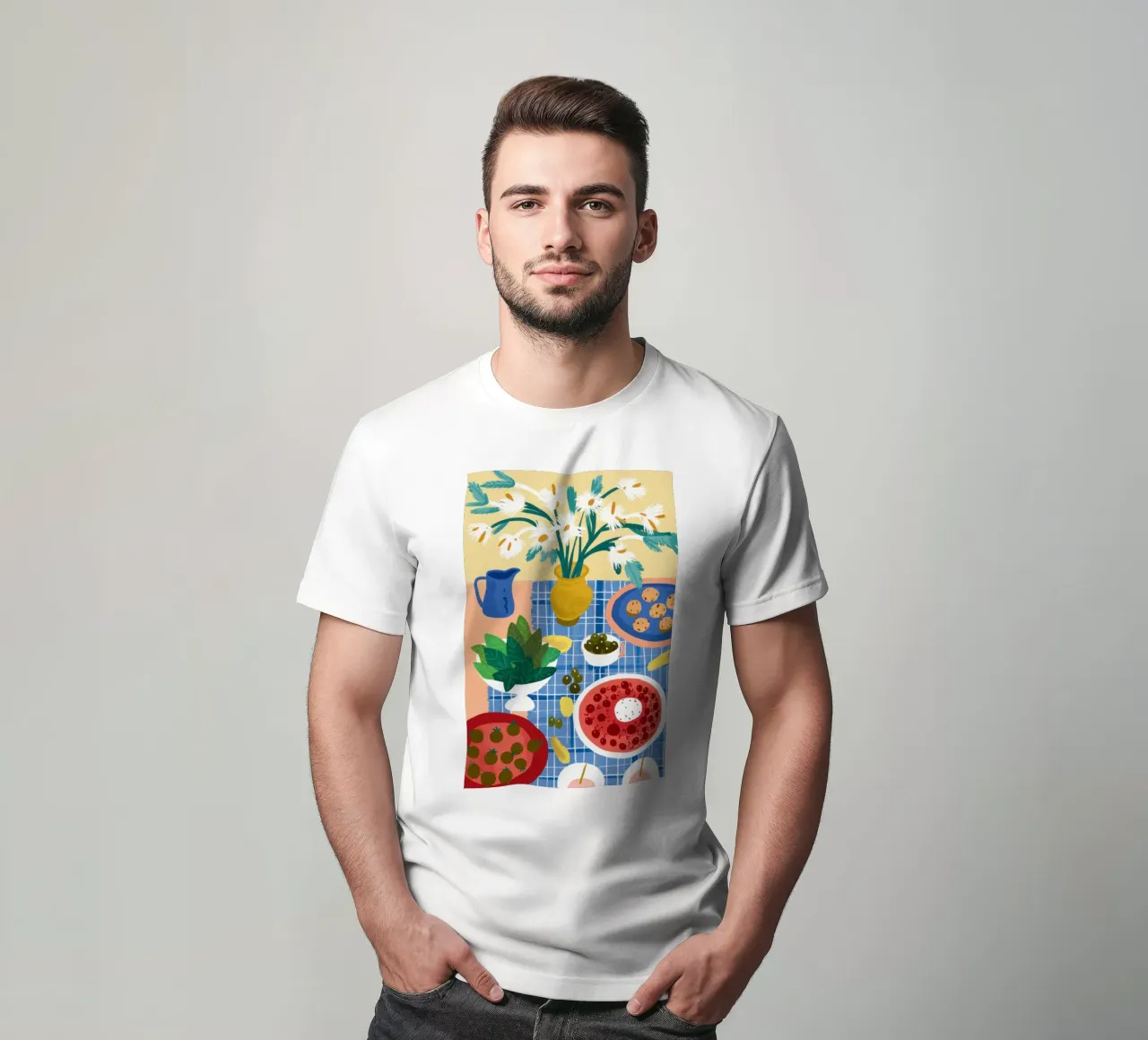 Eclectic Table of Joy t-shirt by Flock Reverie