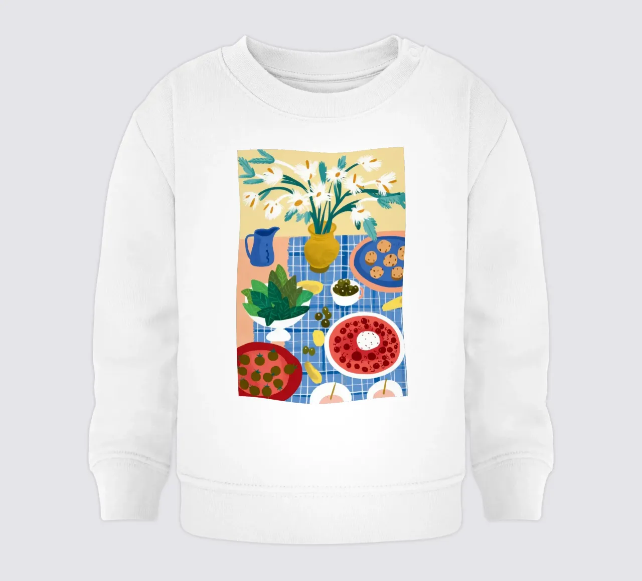 Eclectic Table of Joy baby sweatshirt by Flock Reverie