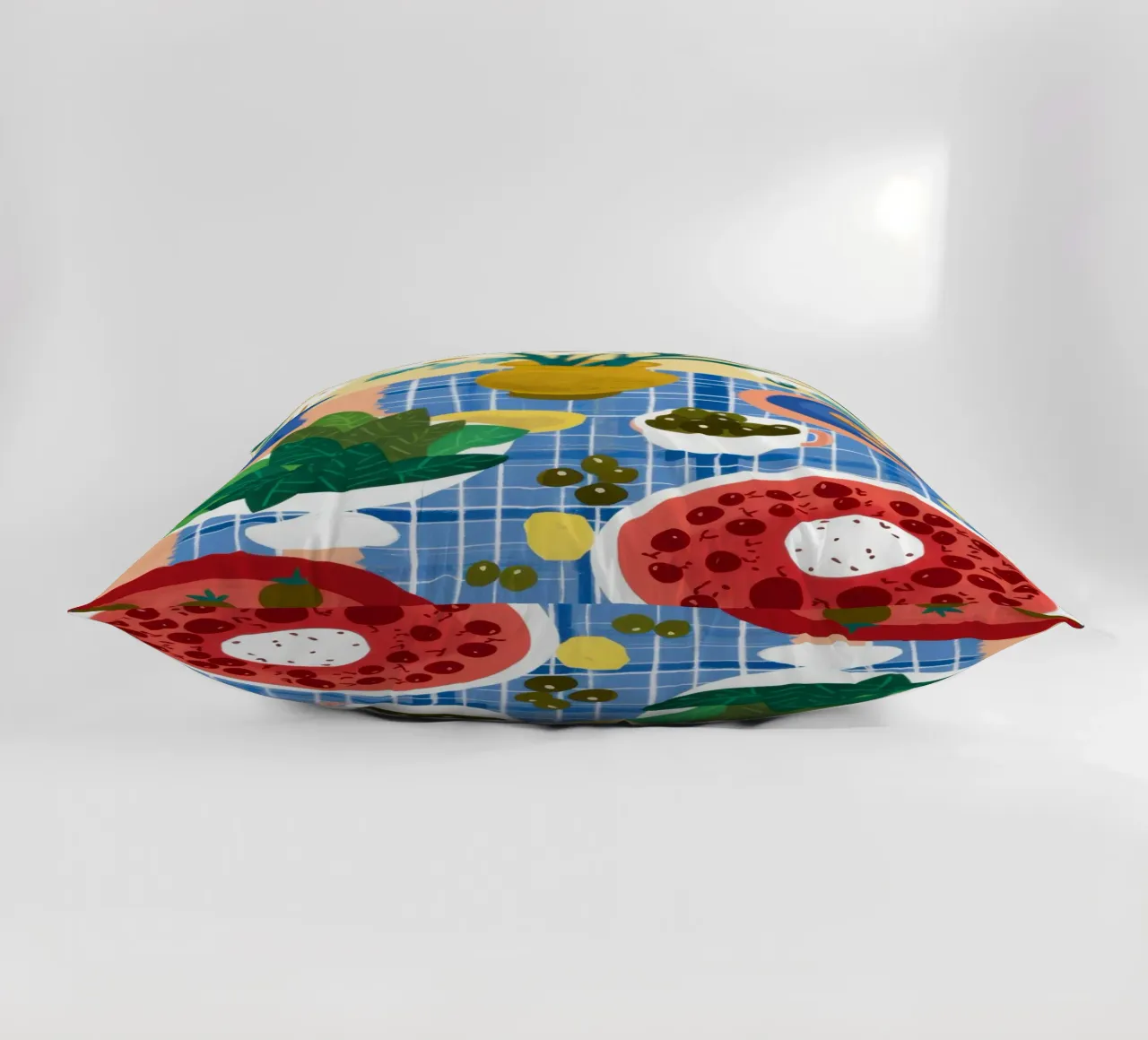Eclectic Table of Joy decorative cushion by Flock Reverie