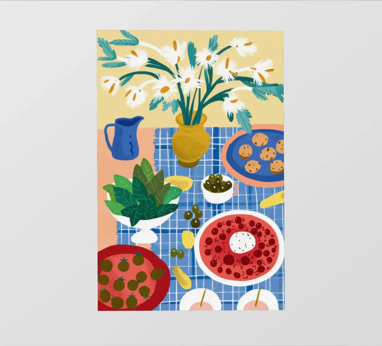 Eclectic Table of Joy pvc cover by Flock Reverie
