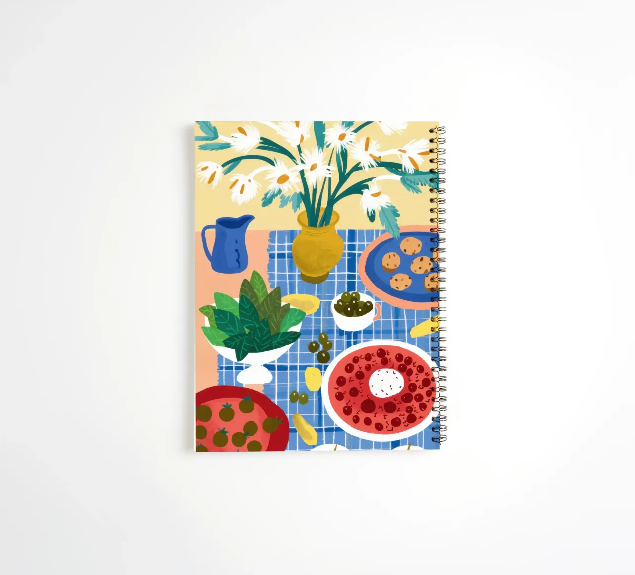 Eclectic Table of Joy spiral notebook by Flock Reverie